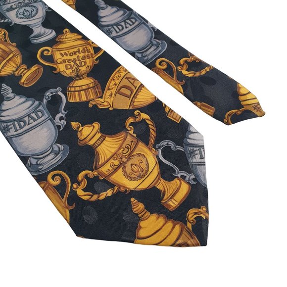 Addiction Mens Novelty Greatest Dad Necktie Accessory Office Work Dad Gift - Picture 2 of 6